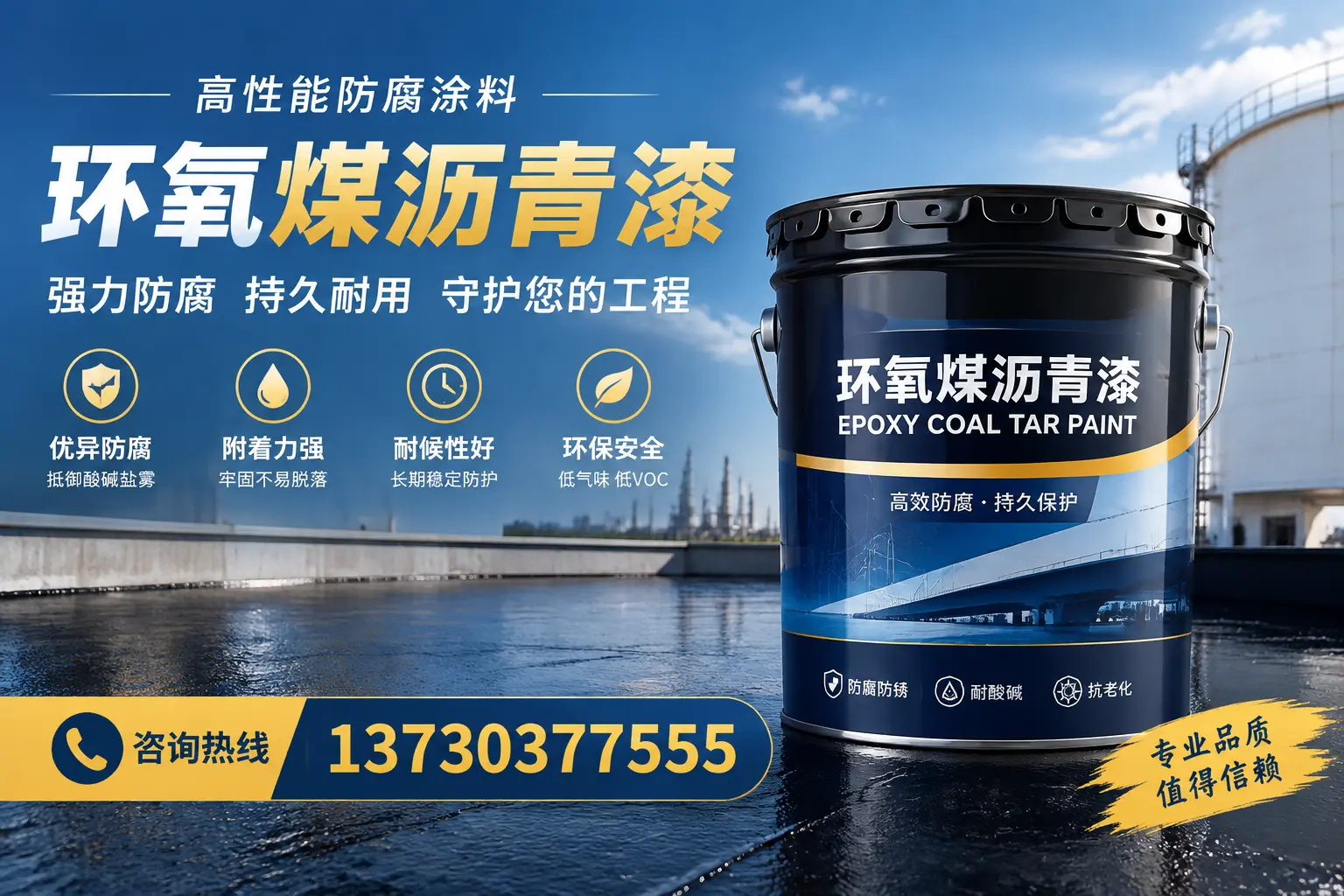 环氧煤沥青漆的耐久性分析,适合德宏的使用场景